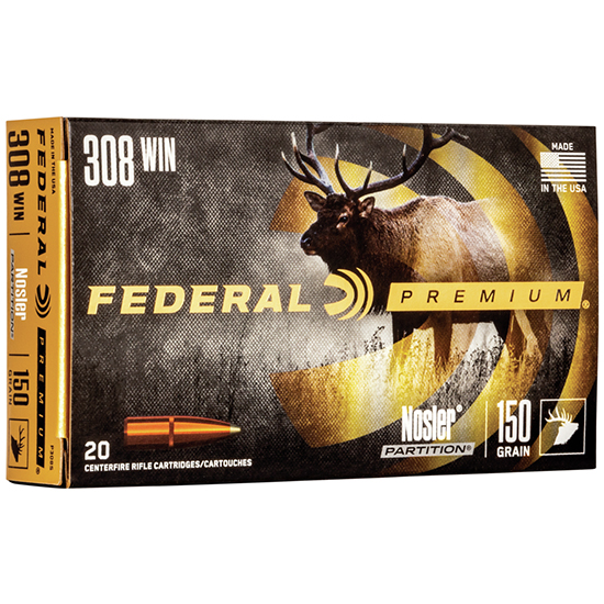 FED VITAL-SHOK 308WIN 150GR PARTITION 20/10 - Ammunition